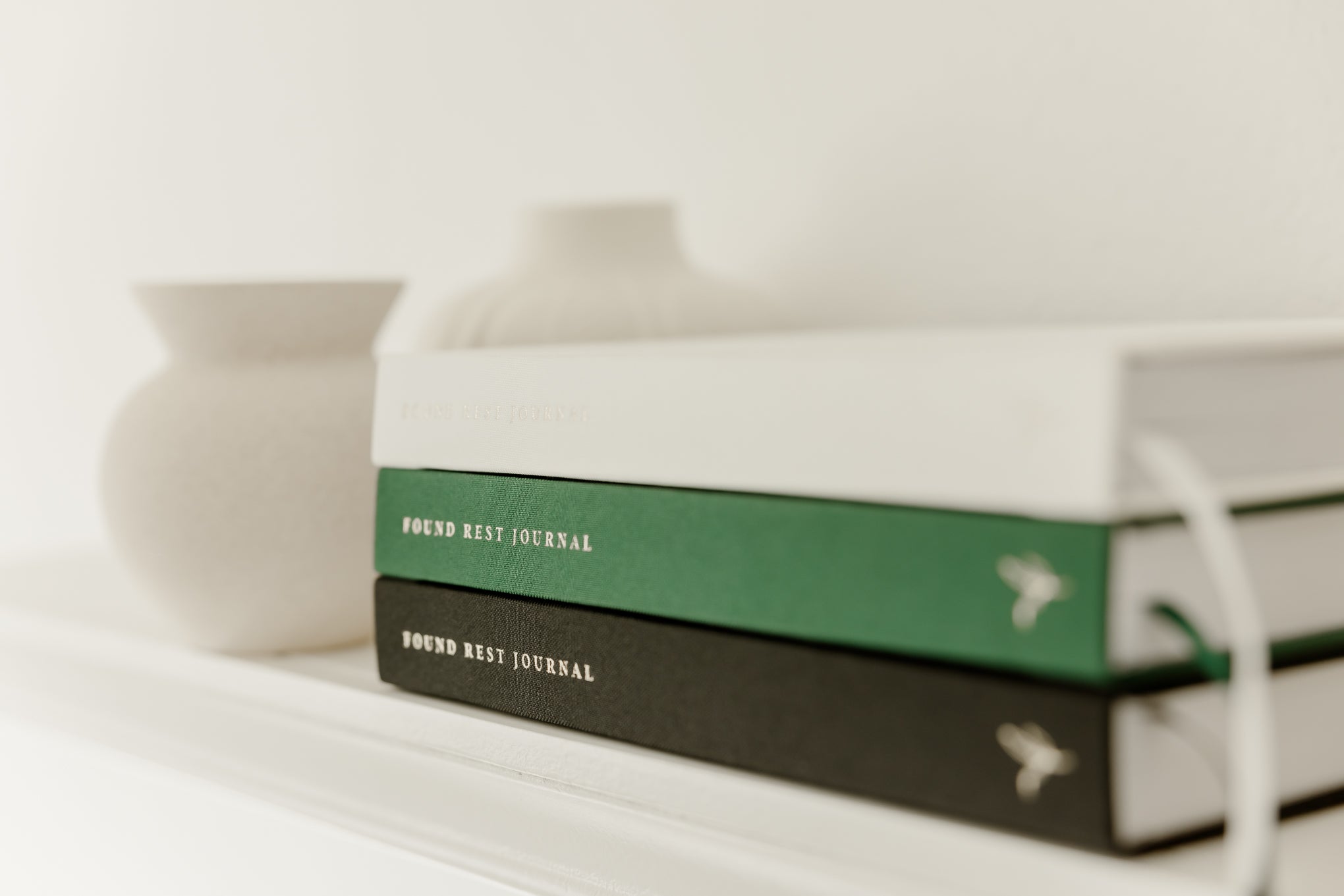 Christian Journal in White, Emerald or Black
