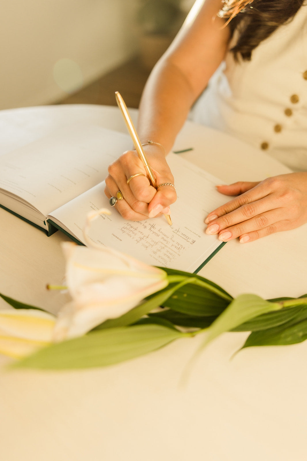 Found Rest Journal in White