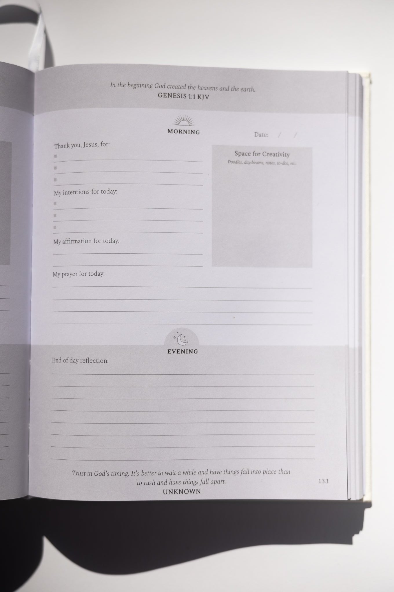 Found Rest Journal in White